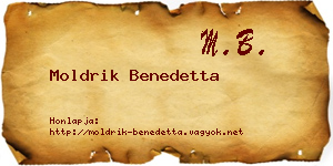 Moldrik Benedetta névjegykártya